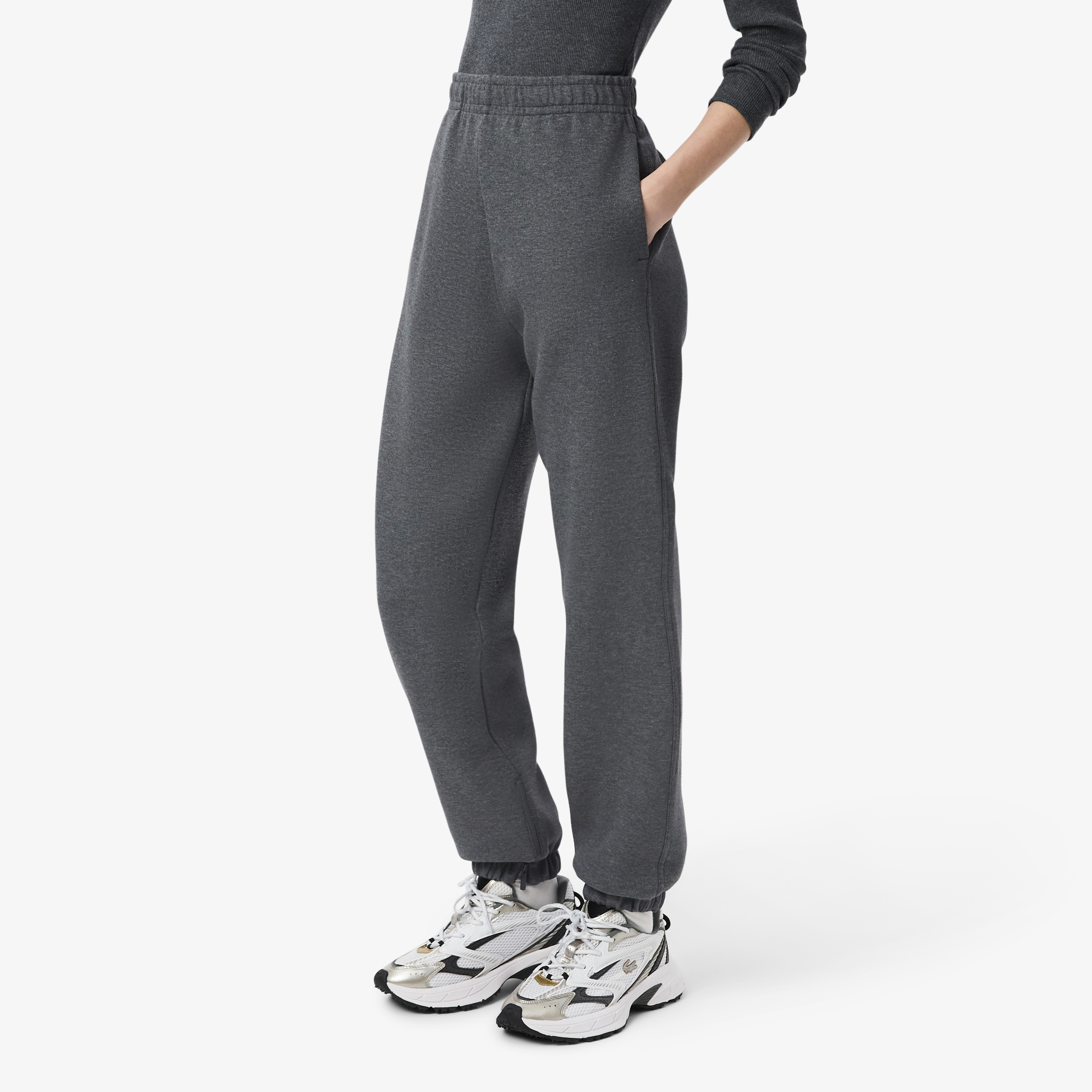 Женские спортивные брюки Lacoste из органического хлопка XF5244 серый  Фото 3