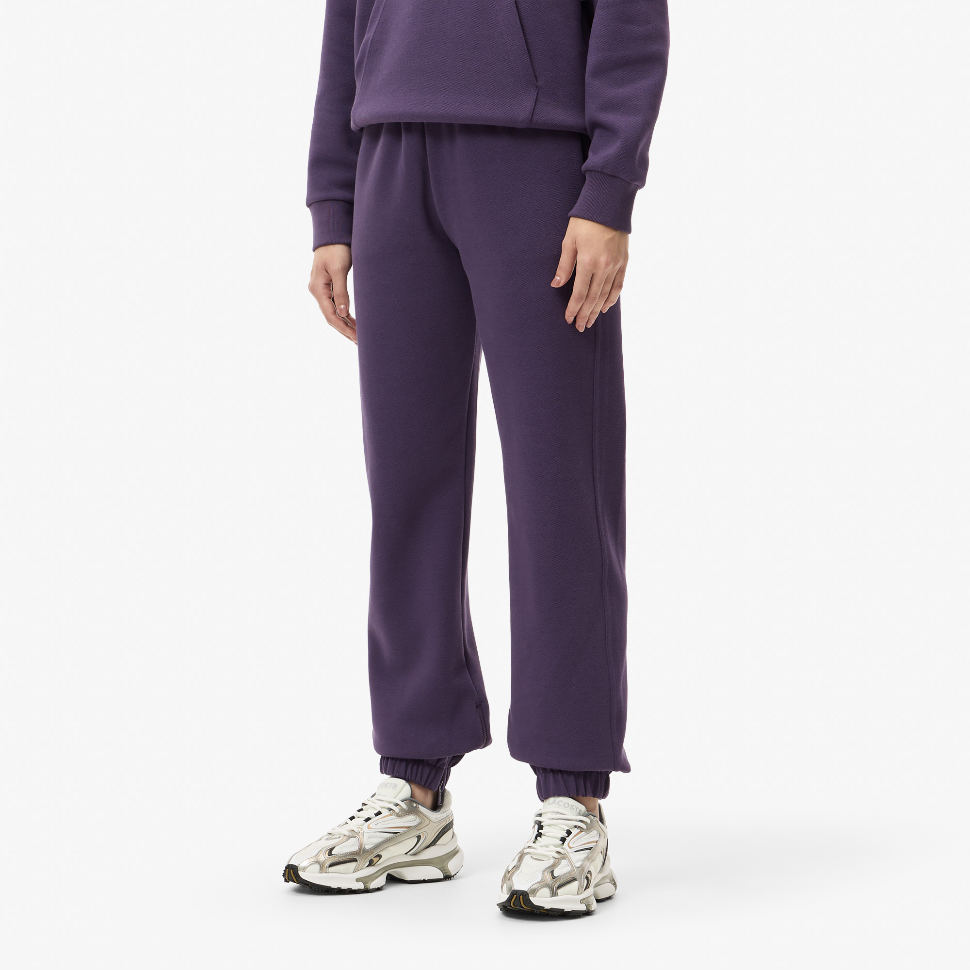 Женские спортивные брюки Lacoste из органического хлопка XF5244 фиолетовый  Фото 3