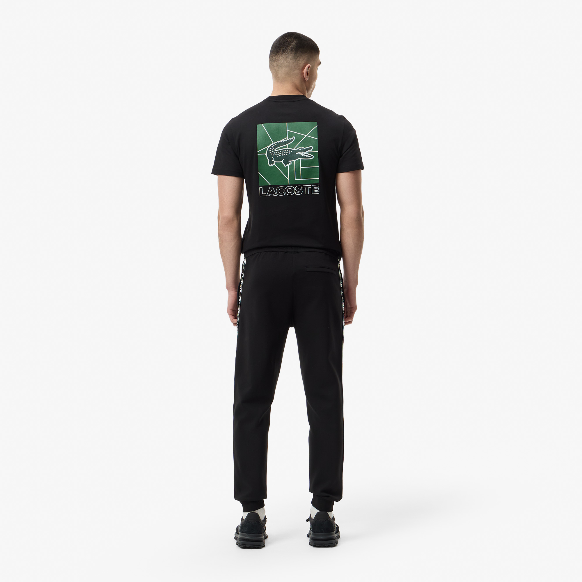 Мужские спортивные брюки Lacoste XH2516 чёрный  Фото 2