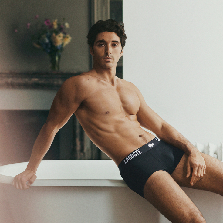 Мужское хлопковое нижнее бельё Lacoste (3 ед.)