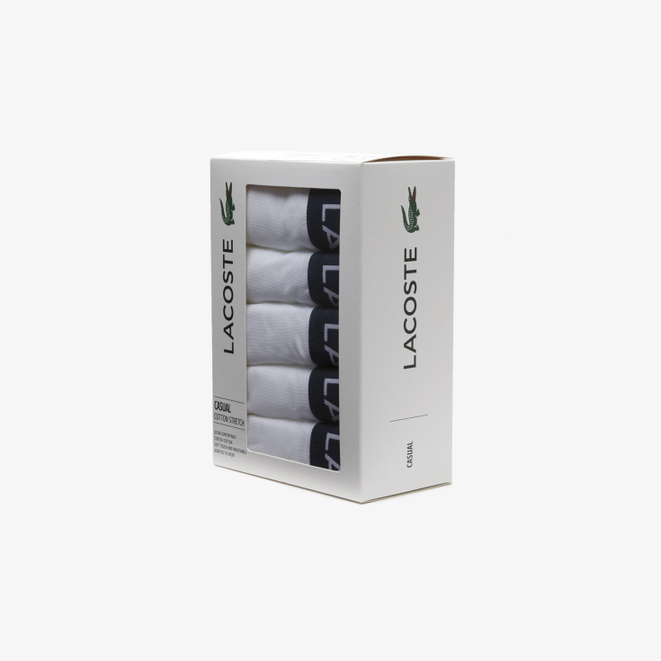 Однотонное мужское нижнее бельё Lacoste (5шт.)