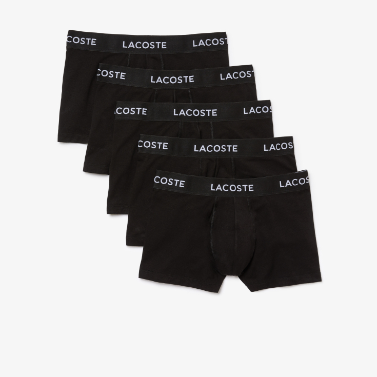Однотонное мужское нижнее бельё Lacoste (5шт.)