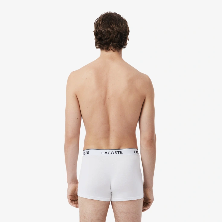 Мужские хлопковые трикотажные трусы-боксеры Lacoste (3шт.)