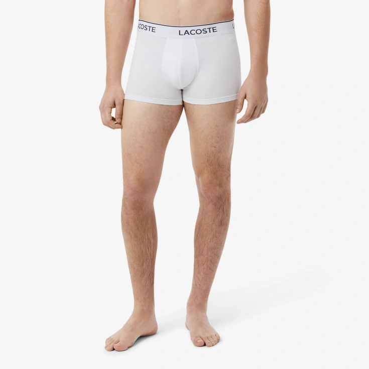 Мужские хлопковые трикотажные трусы-боксеры Lacoste (3шт.)