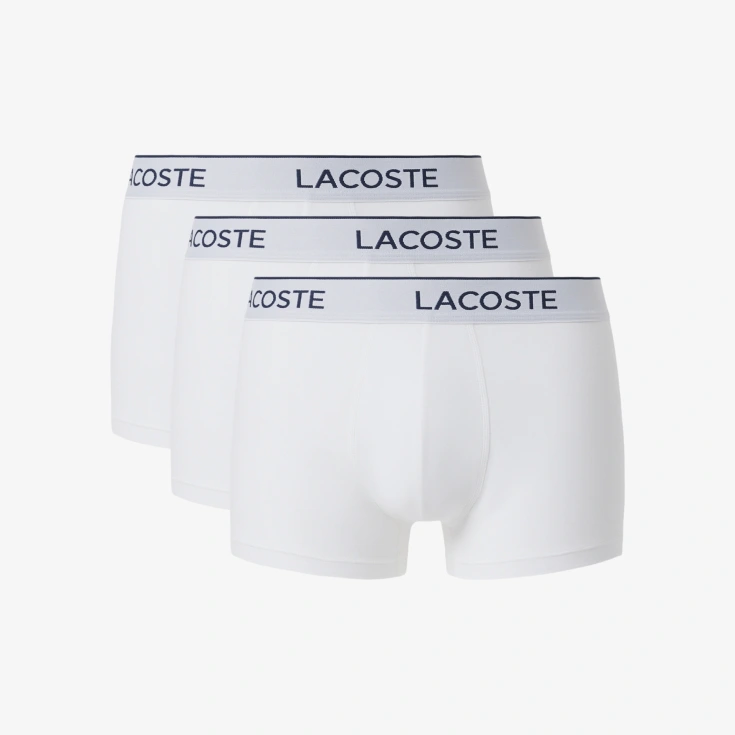 Мужские хлопковые трикотажные трусы-боксеры Lacoste (3шт.)