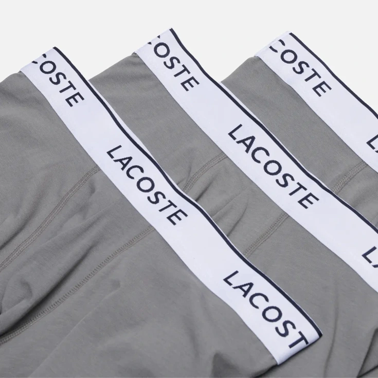 Мужские хлопковые трикотажные трусы-боксеры Lacoste (3шт.)
