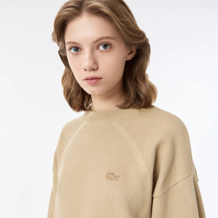Женский свитер Lacoste из смеси хлопка