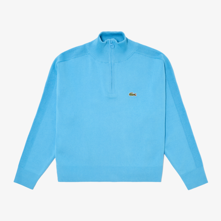 Женский свитер Lacoste Relaxed Fit на молнии