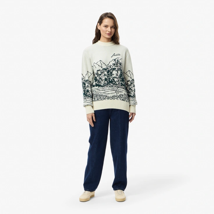 Женский свитер Lacoste с принтом RELAXED FIT
