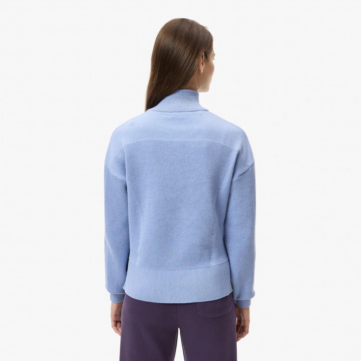 Женский свитер Lacoste RELAXED FIT с высоким воротом на молнии