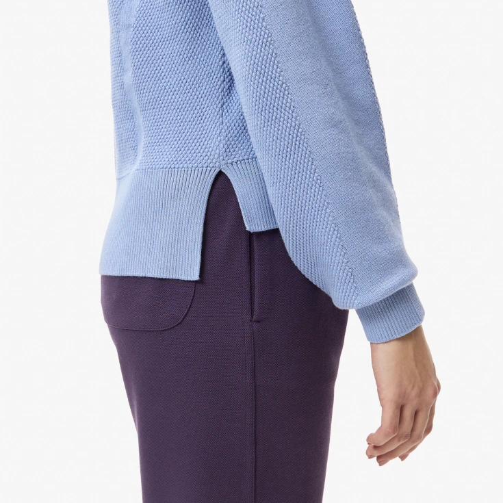 Женский свитер Lacoste RELAXED FIT с высоким воротом на молнии