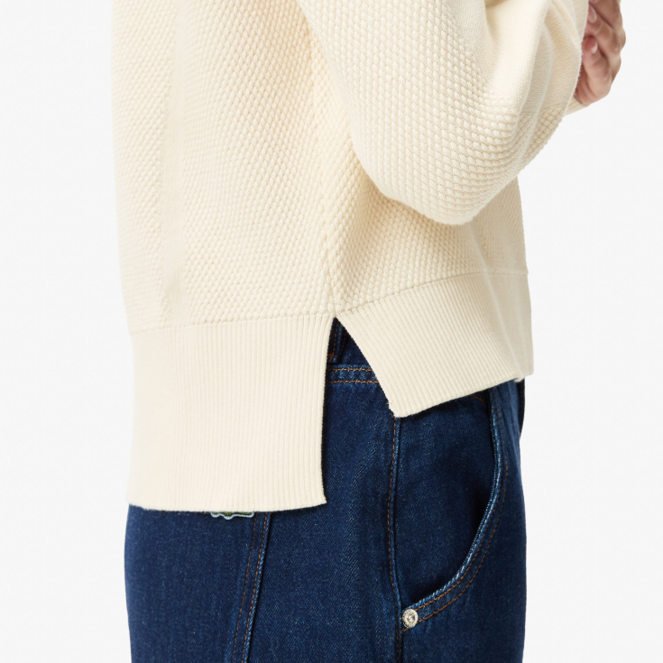 Женский свитер Lacoste RELAXED FIT с высоким воротом на молнии