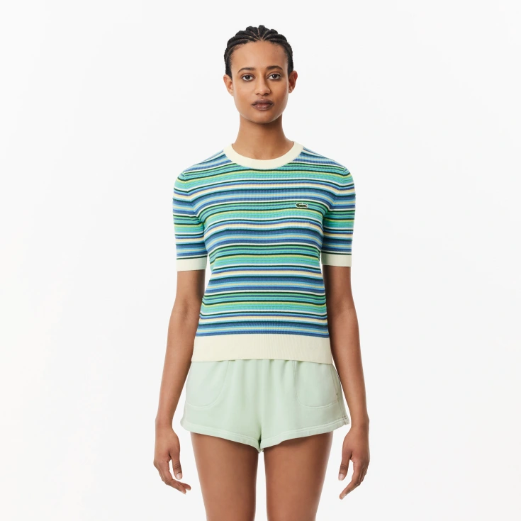 Женский свитер Lacoste с коротким рукавом