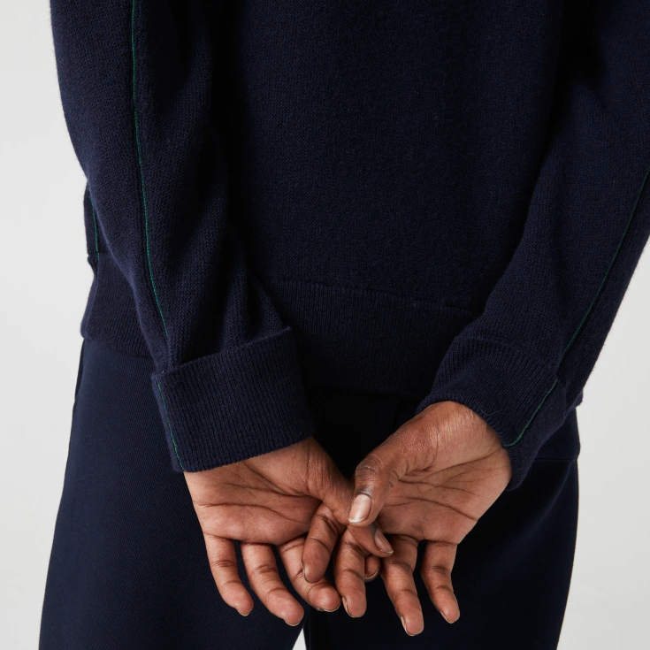 Женский шерстяной свитер Lacoste с высоким воротом