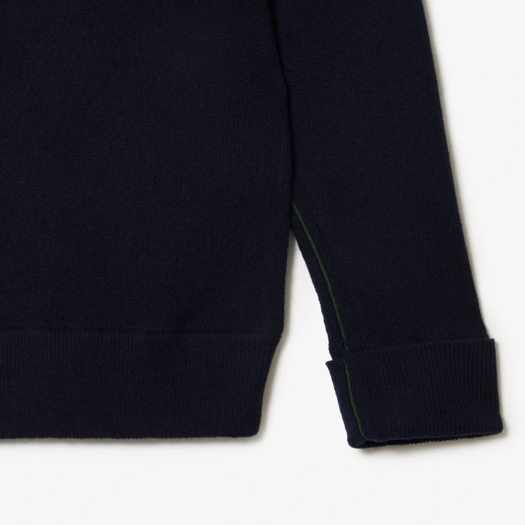 Женский шерстяной свитер Lacoste с высоким воротом