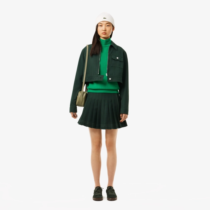 Женский шерстяной свитер Lacoste с высоким воротом