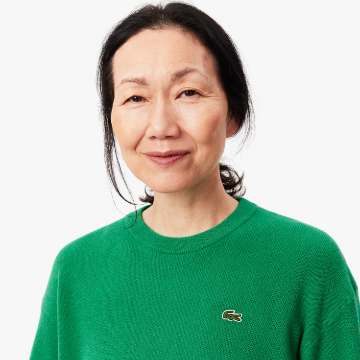 Женский шерстяной свитер Lacoste с круглым вырезом
