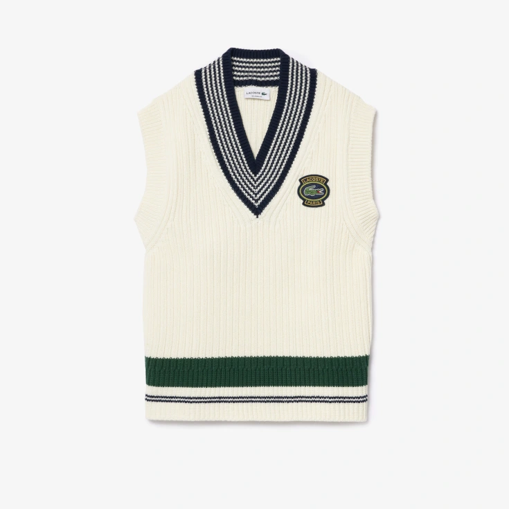 Хлопковая жилетка для тенниса Lacoste Unisex