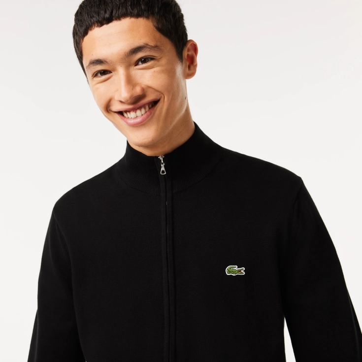 Мужской свитер Lacoste на молнии из органического хлопка