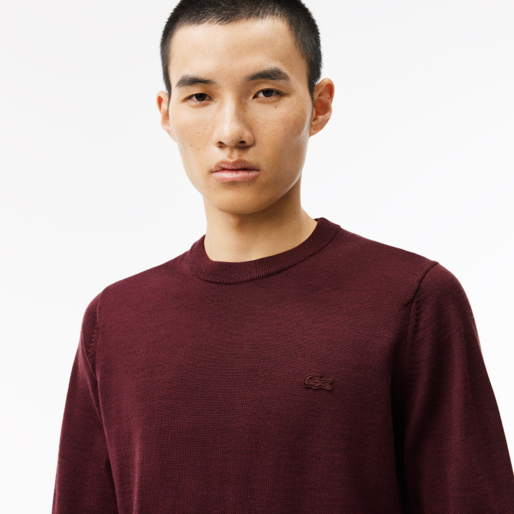 Мужской свитер Lacoste из шерсти мериноса