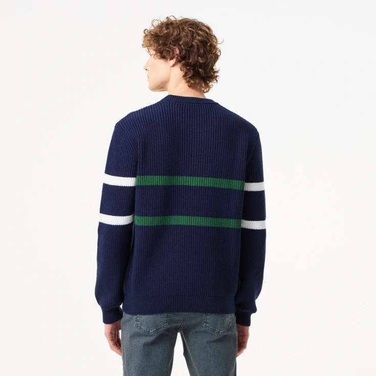 Мужской свитер Lacoste Relaxed Fit в полоску