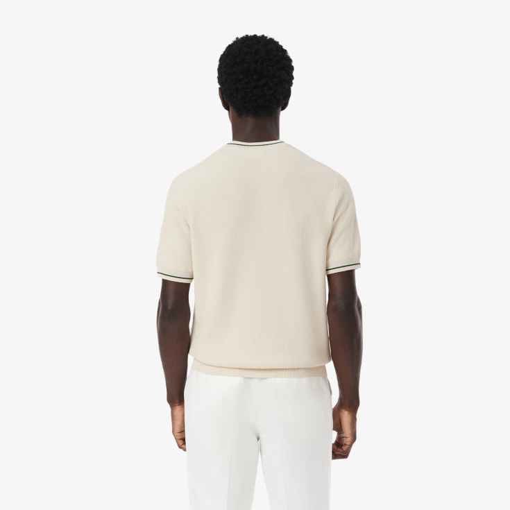 Мужская трикотажная футболка Lacoste из органического хлопка
