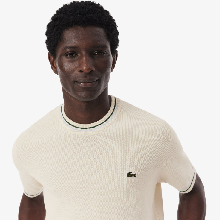 Мужская трикотажная футболка Lacoste из органического хлопка