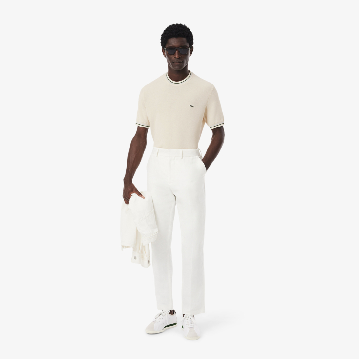 Мужская трикотажная футболка Lacoste из органического хлопка