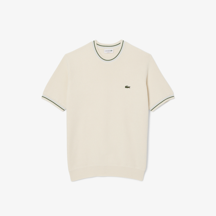 Мужская трикотажная футболка Lacoste из органического хлопка