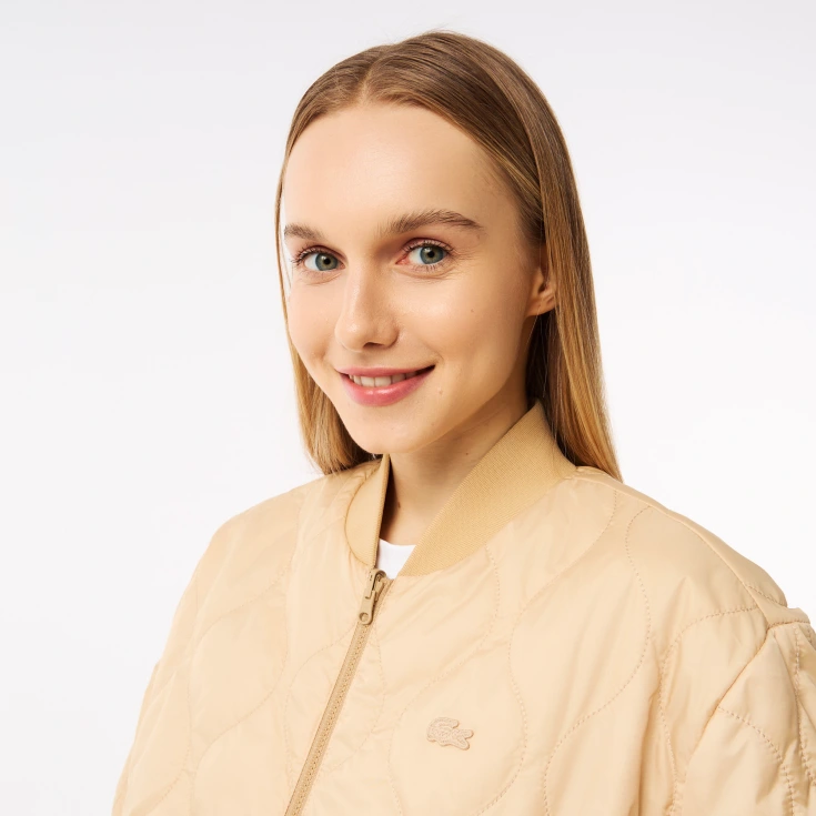 Женская стёганая двухсторонняя куртка Lacoste