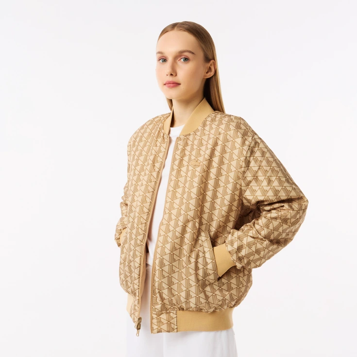 Женская стёганая двухсторонняя куртка Lacoste