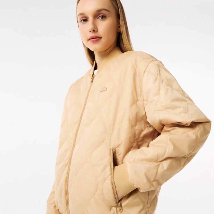 Женская стёганая двухсторонняя куртка Lacoste