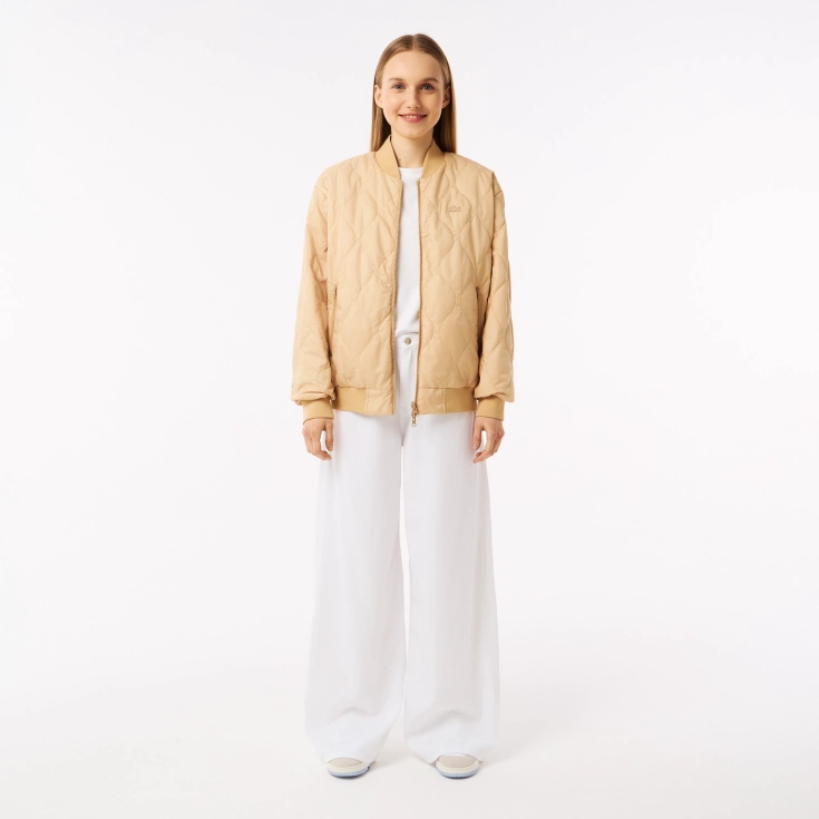Женская стёганая двухсторонняя куртка Lacoste