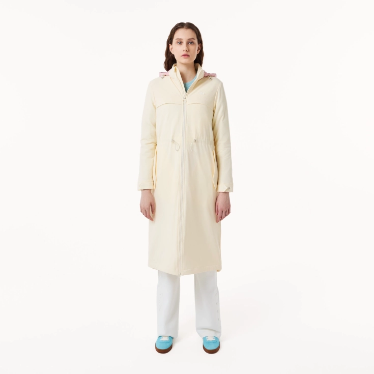 Женская утеплённая куртка-парка Lacoste с эластичным поясом