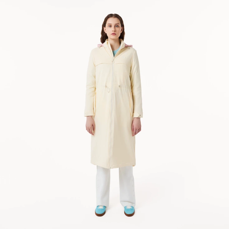 Женская утеплённая куртка-парка Lacoste с эластичным поясом