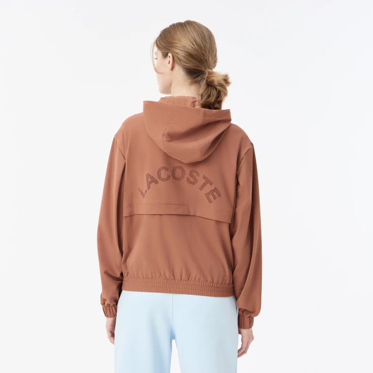 Женская лёгкая куртка Lacoste с капюшоном