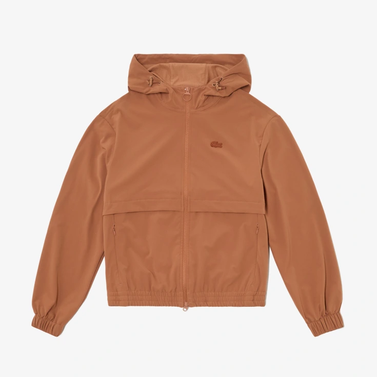 Женская лёгкая куртка Lacoste с капюшоном