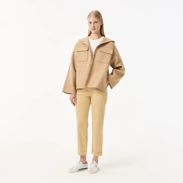 Женская куртка Lacoste из овечьей шерсти