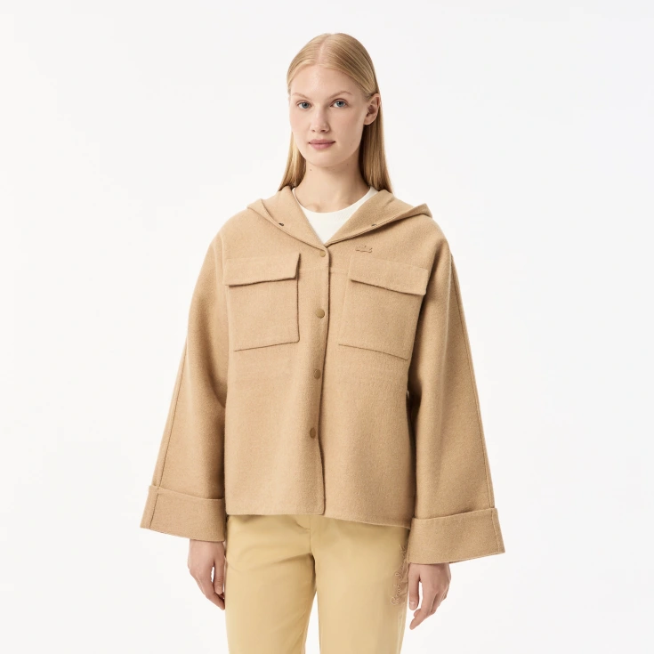 Женская куртка Lacoste из овечьей шерсти