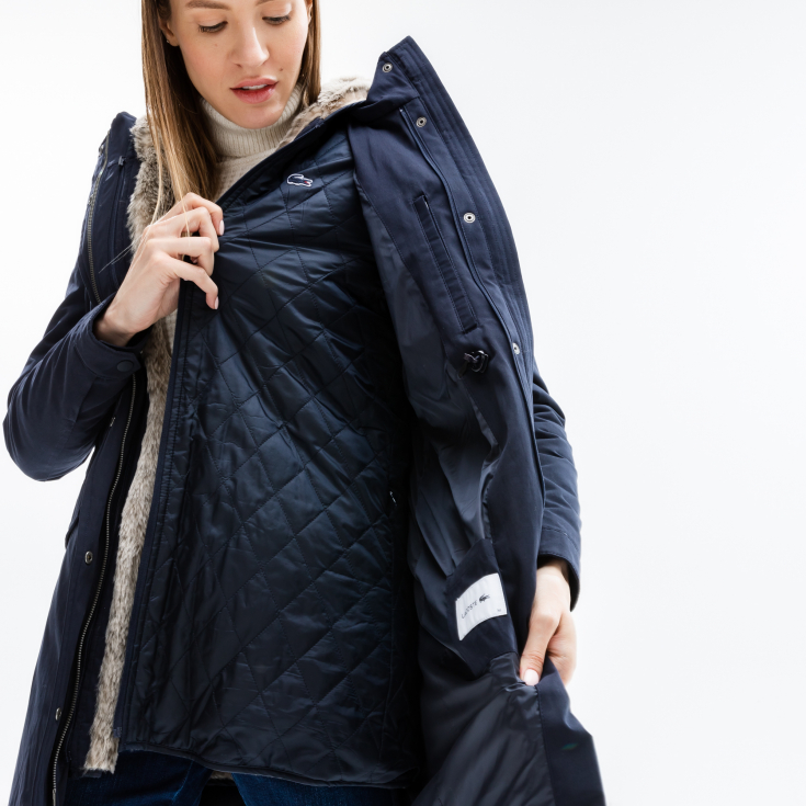 Женская утеплённая куртка-парка Lacoste