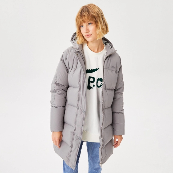 Женская куртка Lacoste с капюшоном