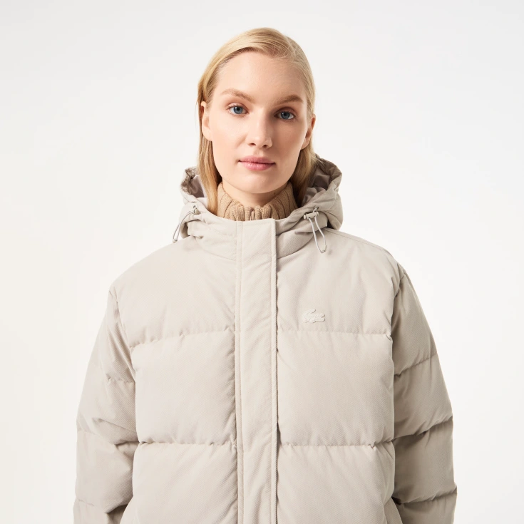 Женская куртка Lacoste с капюшоном