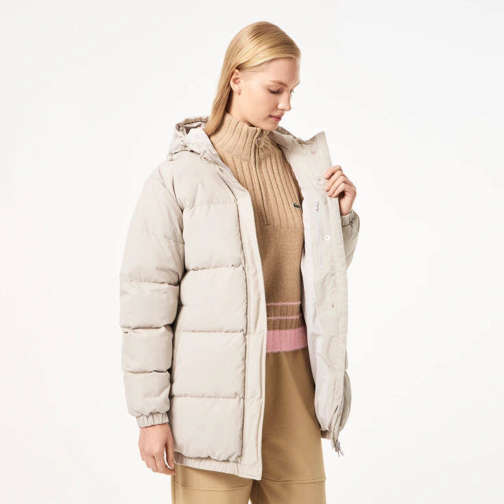 Женская куртка Lacoste с капюшоном