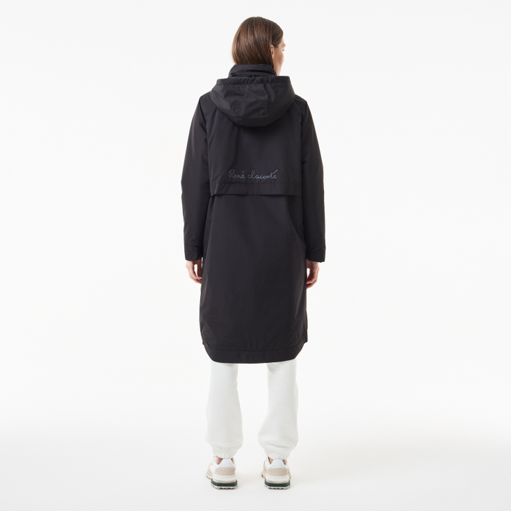 Женская парка Lacoste с капюшоном