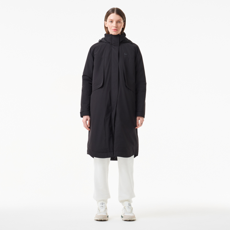 Женская парка Lacoste с капюшоном