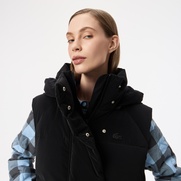 Женский жилет Lacoste с капюшоном