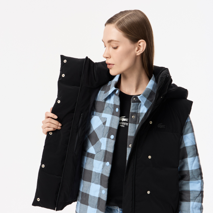 Женский жилет Lacoste с капюшоном