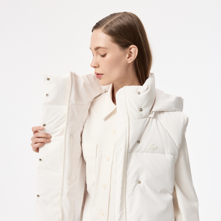 Женский жилет Lacoste с капюшоном