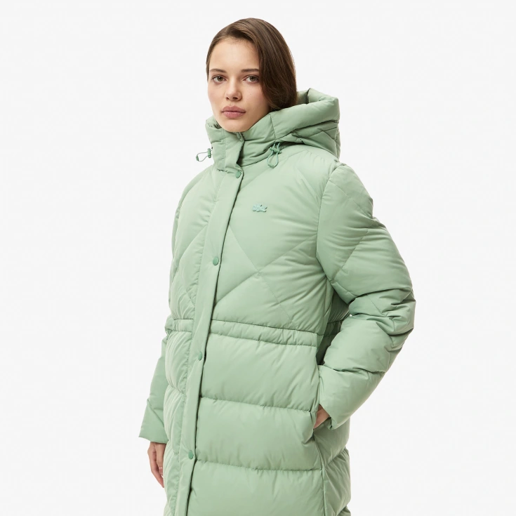 Женская парка Lacoste с капюшоном