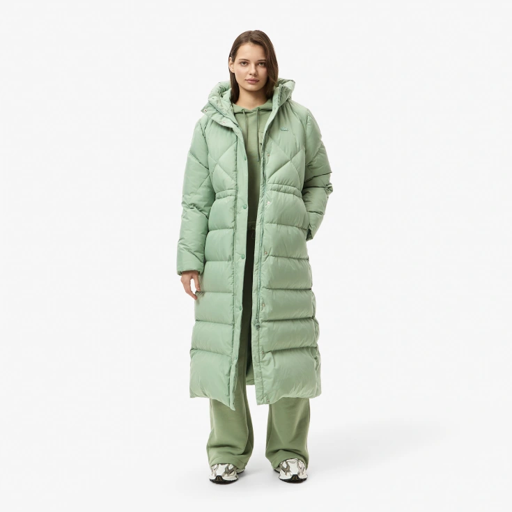 Женская парка Lacoste с капюшоном